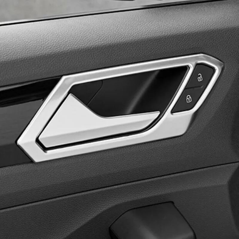 Tonlinker наклейки на крышку внутренней дверной ручки автомобиля для Volkswagen T ROC 2018 19