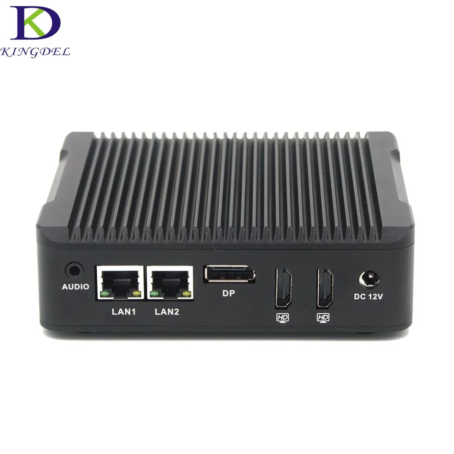 Новое поступление безвентиляторный ПК Celeron Quad CoreN3160 (2 24 ГГц 2HDMI 1DP) поддержка 3