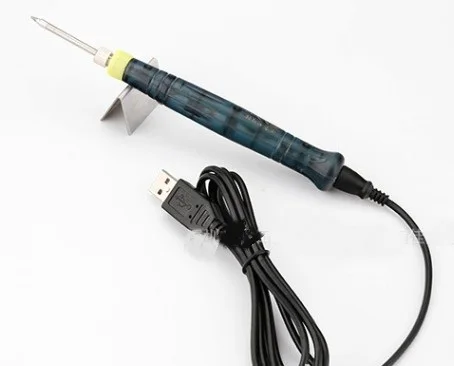 Мини USB Электрический паяльник портативный со светодиодным индикатором горячий