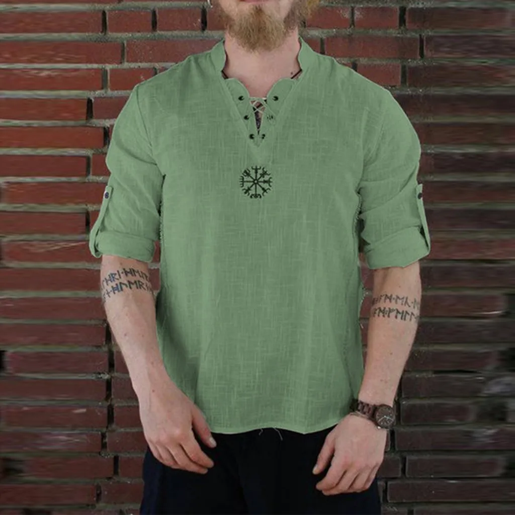 men's T shirts Men's Summer streetwear New Style Fashionable Personality Cotton linen Pure Longsleeved Top funny t shirts|Мужские