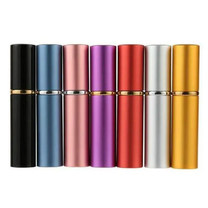 

5ml Mini Spray Perfume Bottle Travel Refillable Empty Perfume Bottle Atomizer Aluminum Spray Bottles LX1520