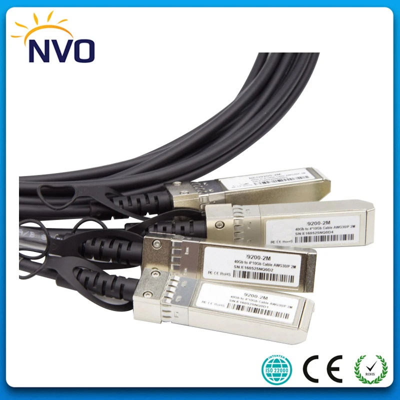 40 г QSFP 4SFP + 24AWG 7 м пассивный медный кабель прямого подключения DAC Twinax|twinax cable|copper