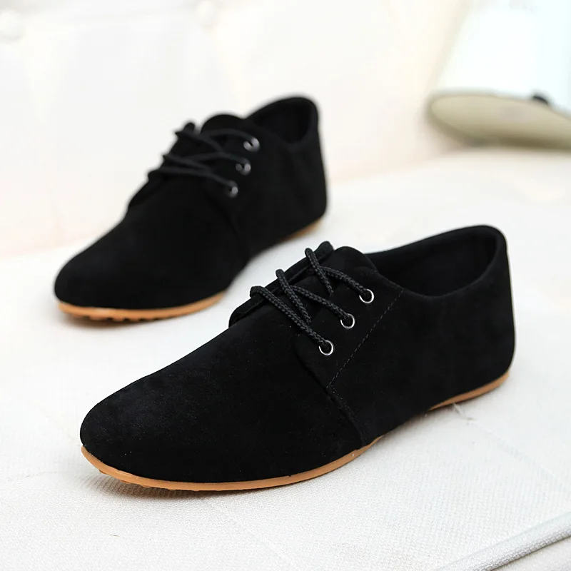 

Whoholl Flock Men Shoes Denim Lace-Up Men Casual Shoes New 2017 Plimsolls Breathable Male Footwear Summer Men Shoes Size 39-46