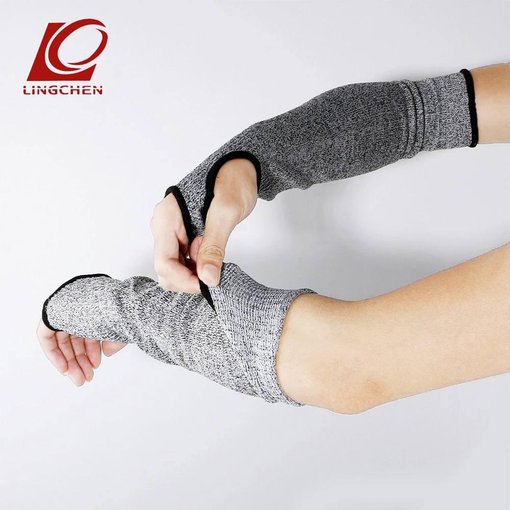

Arm Sleeve NEW 2018 High performance Grey Safety Working Workplace Labor Protection arms protector level 5 anti-cutting