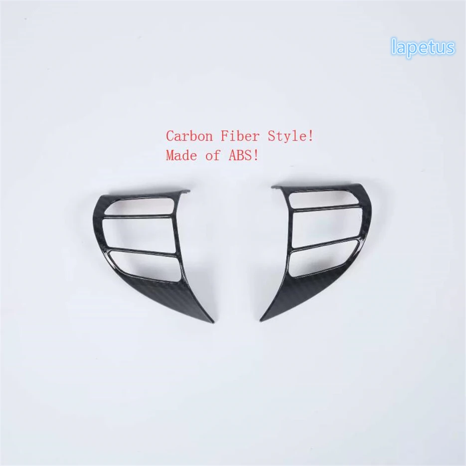 

Lapetus Steering Wheel Decoration Frame Cover Trim 2 Piece Fit For Hyundai Kona 2018 2019 2020 ABS Matte / Carbon Fiber Style