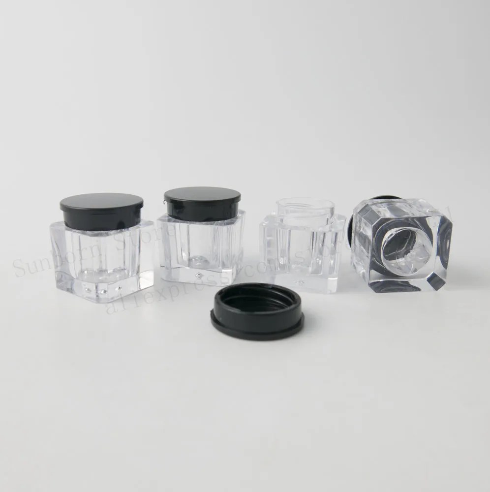 Новые туфли с квадратными 30 X3g многоразового Пластик макияж банка пустой