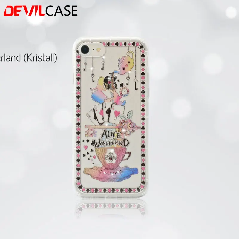 DEVILCASE Kristall Rhinestone Fundas Cape Cover for SAMSUNG Galaxy S7 Edge Plastic or Front Glass Protector | Мобильные телефоны и