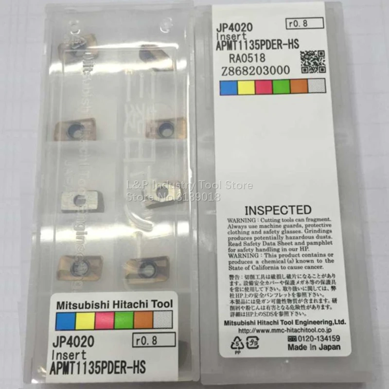 New Authentic HITACHI Carbide Inserts APMT1135PDER-HS JP4020 Turning Insert APMT 1135 PDER-HS CNC Lathe Milling Tool | Инструменты