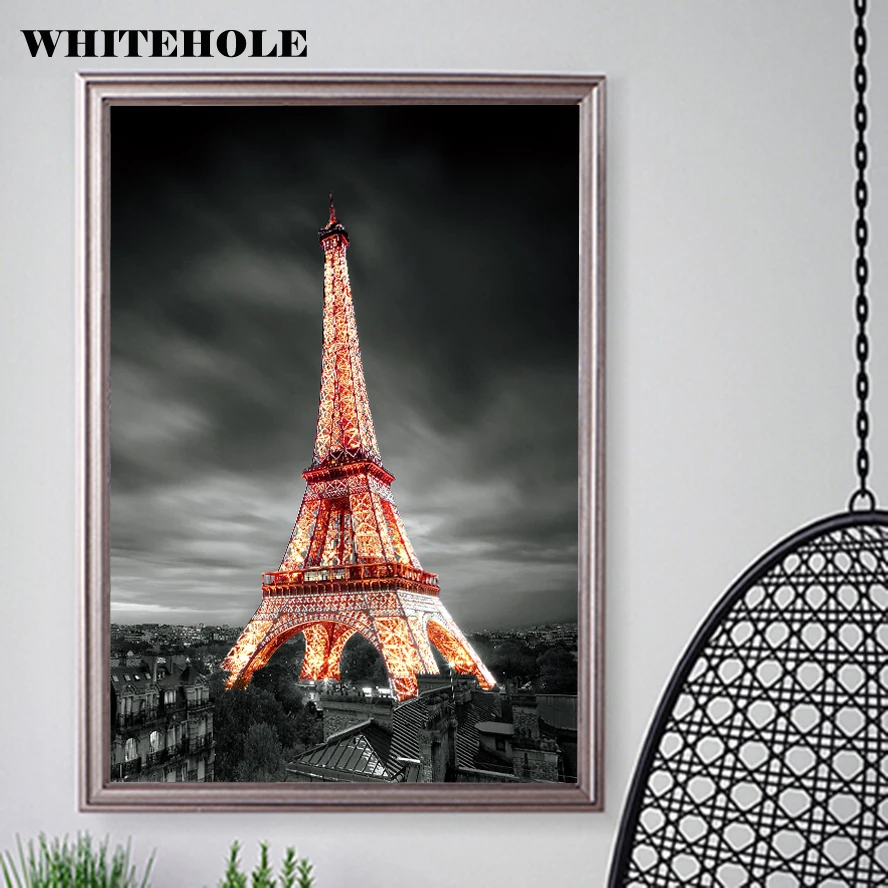Настенная Картина на холсте с изображением Парижа Эйфелевой башни плакаты и