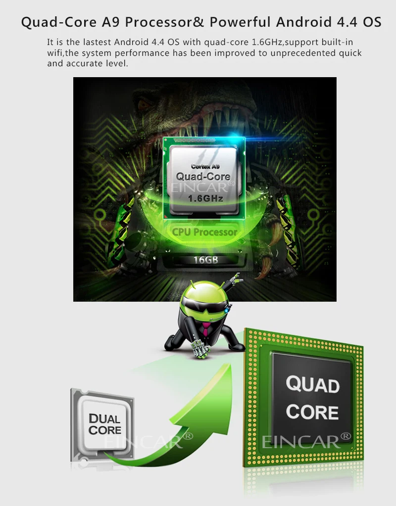 Android 4 Автомобильный Радио Видео в тире 1080 P WiFi FM 7 &quotАвто приложение RDS gps Стерео