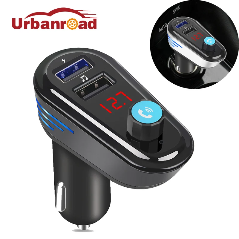 Умное зарядное устройство USB Mp3 Bluetooth FM-передатчик модулятор аудиоплеер громкая