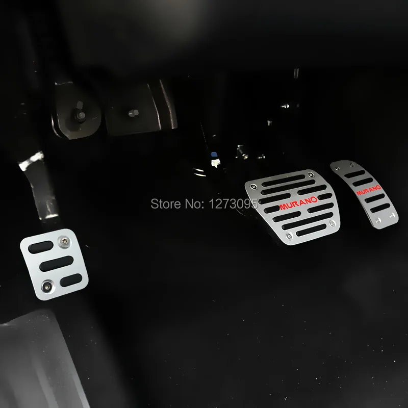 

For 2015 2016 2020 Nissan Murano Z52 Aluminum AT Accelerator Pedal Gas Brake Pad Pedal Protector Sticker Car Styling Accessories