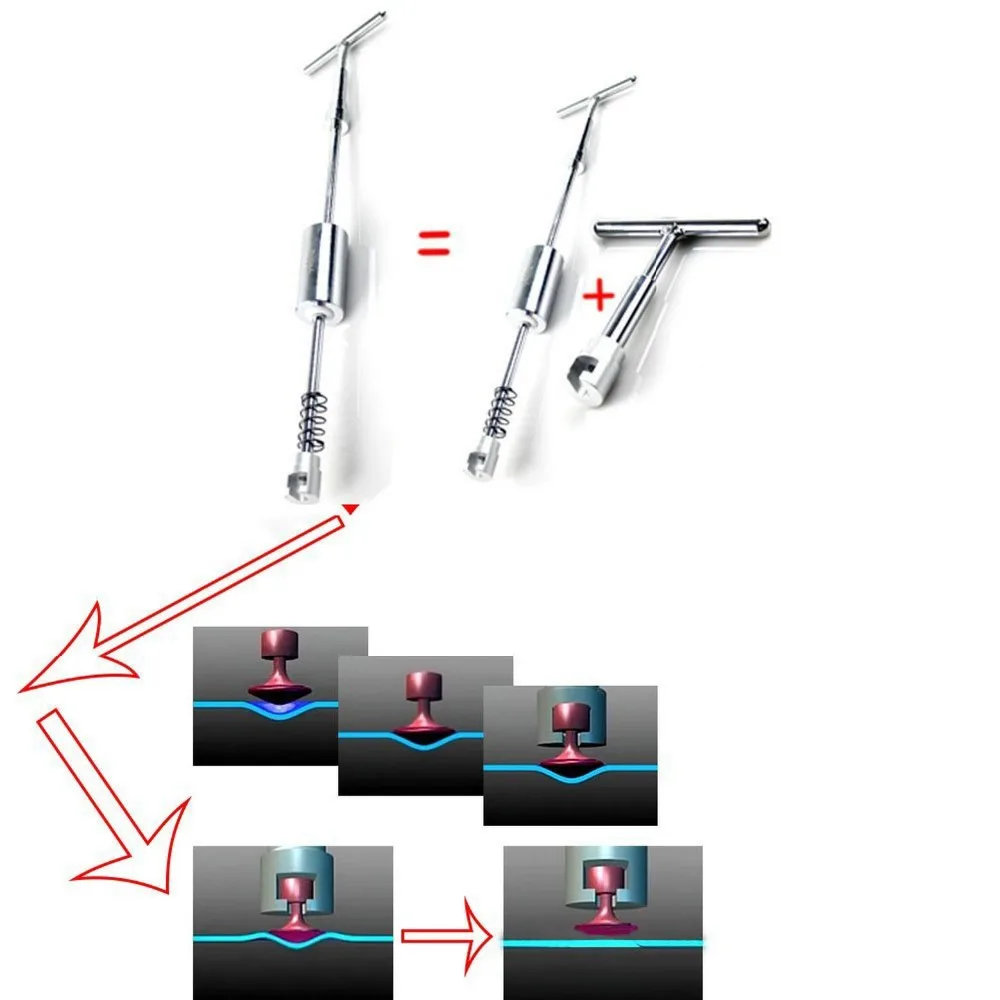 2 в одном Молот PDR Dent Puller Kit безболезненные инструменты для удаления вмятин