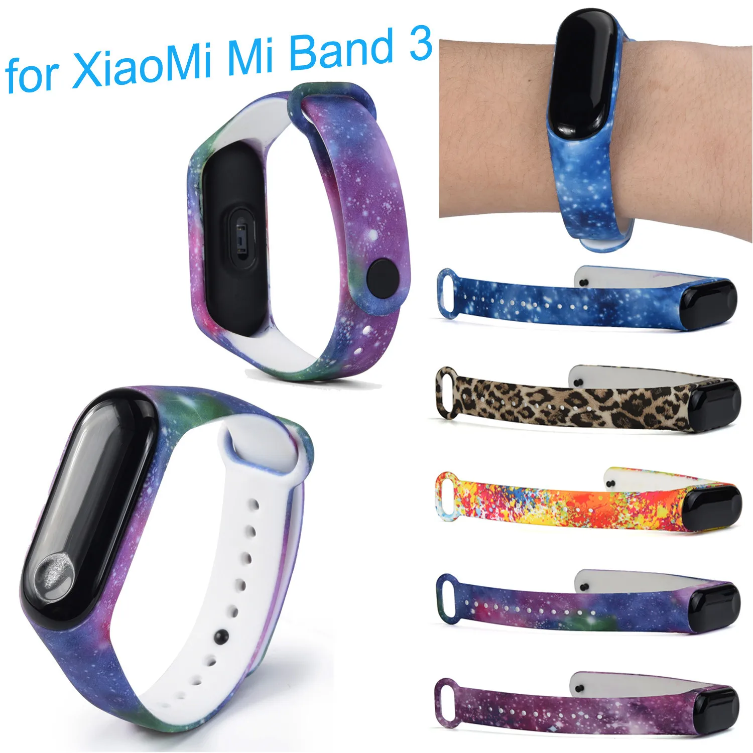 HIPERDEAL 2018 Новый Модный узор ТПУ Смарт браслет для часов XiaoMi Mi Band 3 15J Прямая
