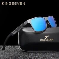 kingseven mens polarized sunglasses full frame aluminum material driving glasses eyewear shades for men oculos masculino