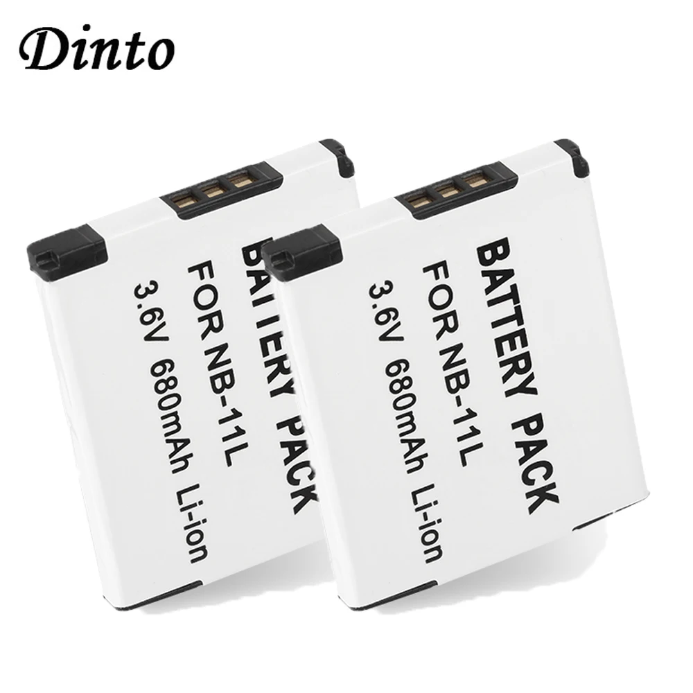 DINTO 2 шт. NB 11L NB11L 680 мА/ч литий ионный аккумулятор Камера Батарея пакет для