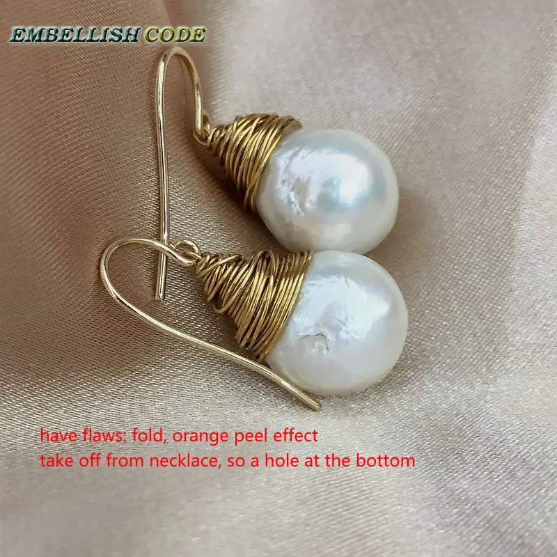 Серьги Подвески ручной работы с золотым покрытием в стиле барокко|drop earrings|shaped