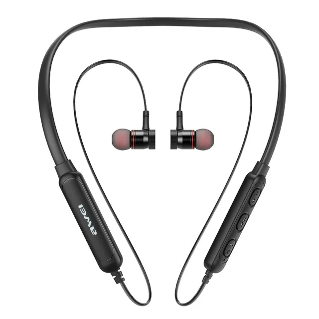 Black AWEI G10BL, беспроводные Bluetooth наушники, наушники, 3D стерео наушники, спортивные наушники с микрофоном, Fone de ouvido, гарнитура для телефонов - Цвет: Black