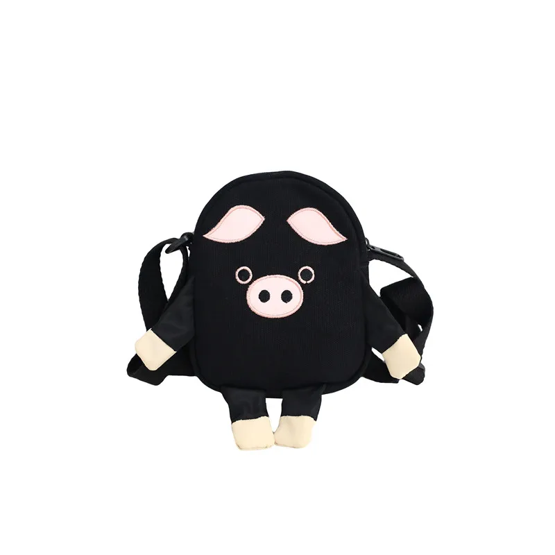 14 Black-handbag-3 Menghuo милый кот холст рюкзак мультфильм женские рюкзаки для девочек-подростков школьная сумка модный черный розовый поросенок рюкзак mochilas - Цвет: 14 Black-handbag-3