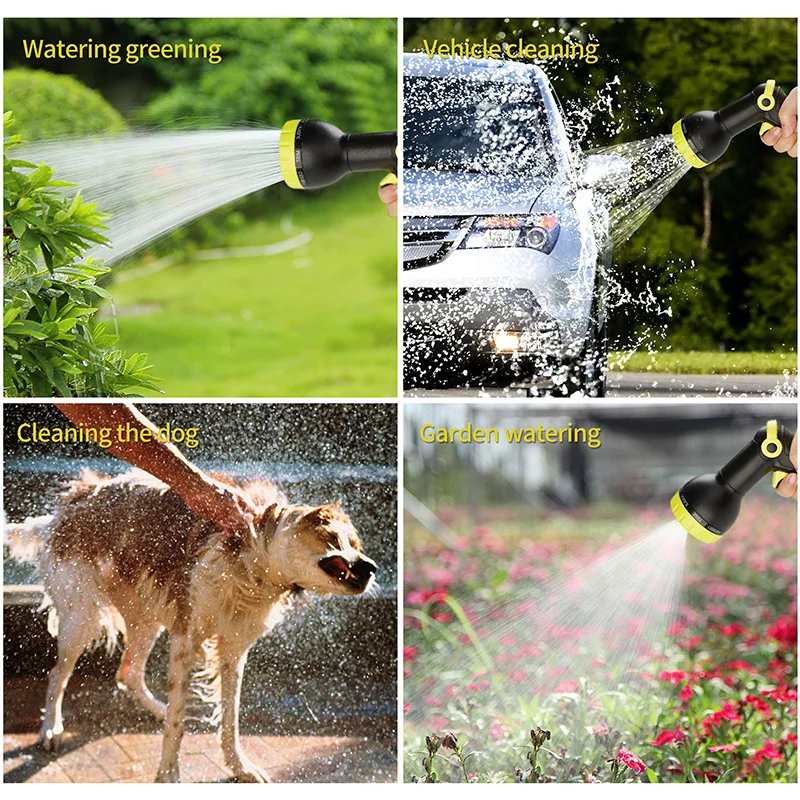 

Garden Hose Expandable Magic Flexible High Pressure Car Wash Spray Gun 3 Times Telescopic Garden Watering Hose With Spray Gun