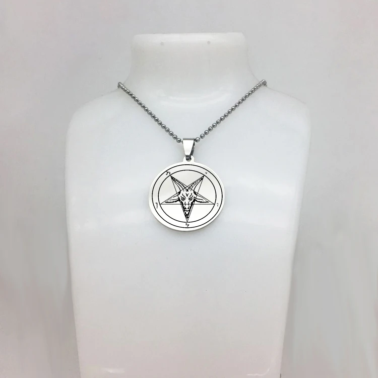 Креативные ювелирные изделия ручной работы из нержавеющей стали Sigil of Baphomet