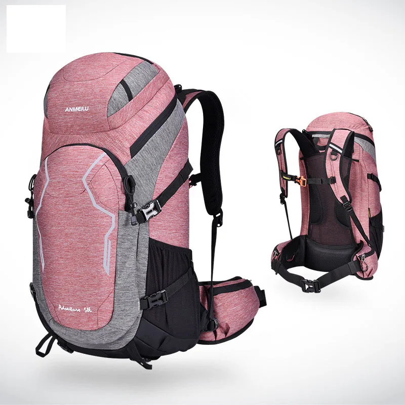 Kopen Fietsen 50L Camping Wandelen Rugzak Sporttas Outdoor Reizen Trekk Rugzak Mountain Klim Apparatuur 50L Mannen Vrouwen Tiener