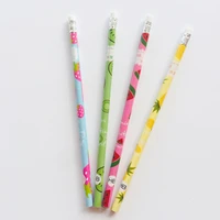 4x summer style fruit hb standard wooden pencil writing drawing school supply student stationery