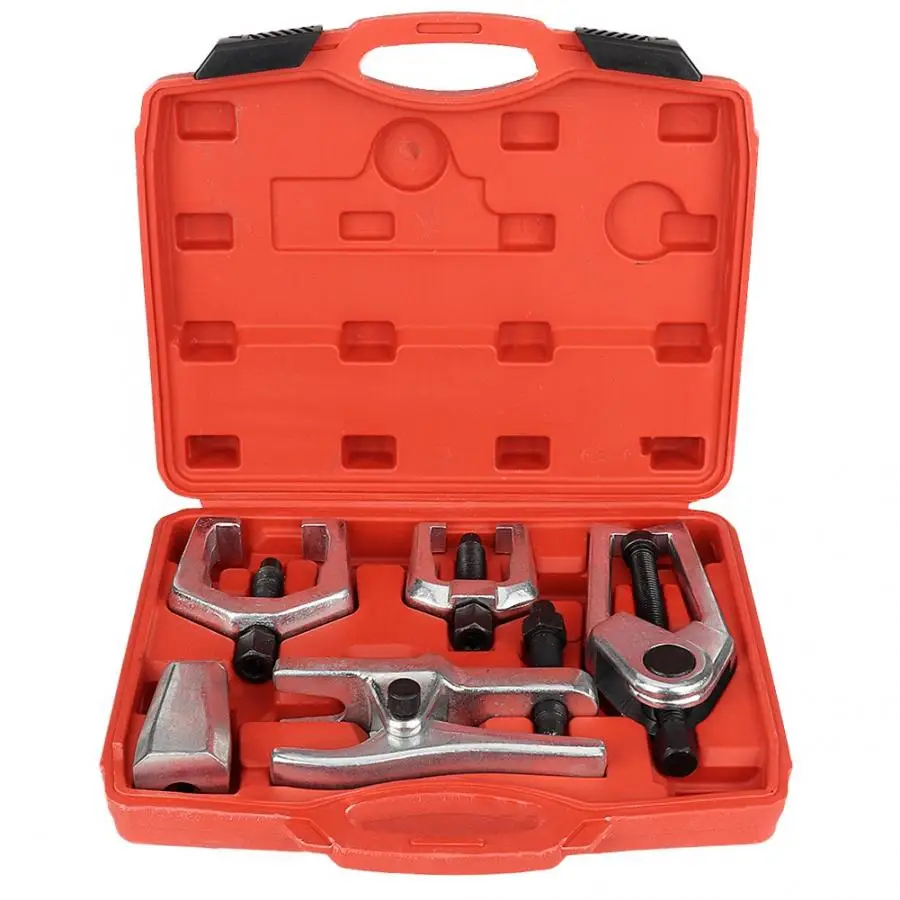 5pcs Pitman Arm Ball Joint Separator Remover Puller Tie Rod Front End Service Tool Kit |