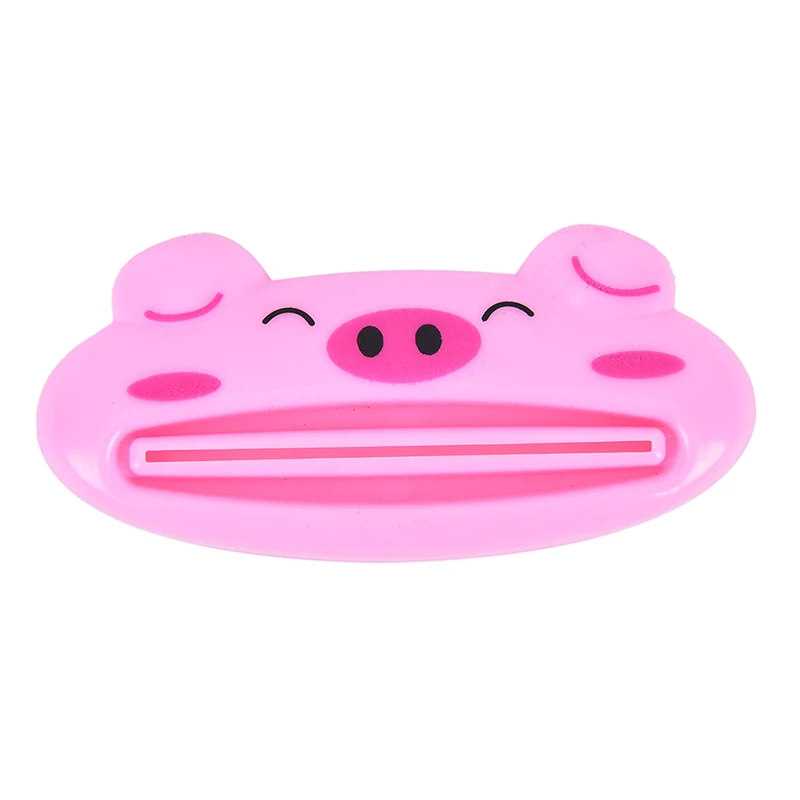 pink 1 шт., Многофункциональный пластиковый соковыжималка для крема, металлический дозатор для зубной пасты, соковыжималки, аксессуары для ванной комнаты - Цвет: pink