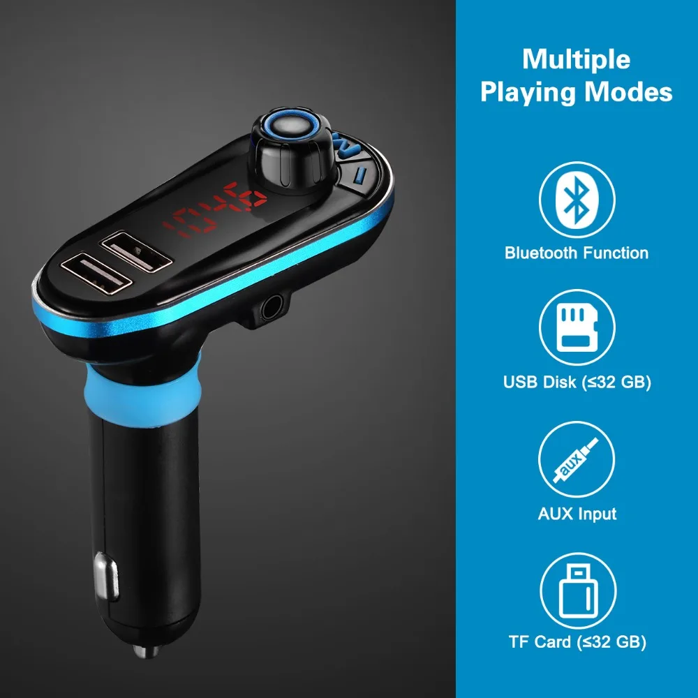 Автомобильный MP3 плеер VicTsing Bluetooth FM трансмиттер автомобильный комплект