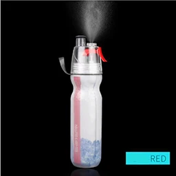 red Велосипедная бутылка 500 мл 4 цвета PE материал BPA Бесплатный велосипед Тыква Беговая бутылка велосипедная колба циркуляция воды может чайник Спорт - Цвет: red