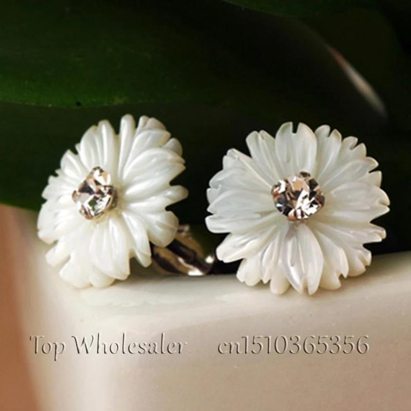 Женские серьги гвоздики из серебра 925 пробы с натуральным перламутром|mother of