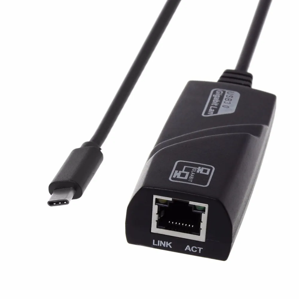 USB 3,1 Тип C USB-C для RJ45 сетевой адаптер Lan сетевой адаптер Gigabit Ethernet 10/100/1000 Мбит/с