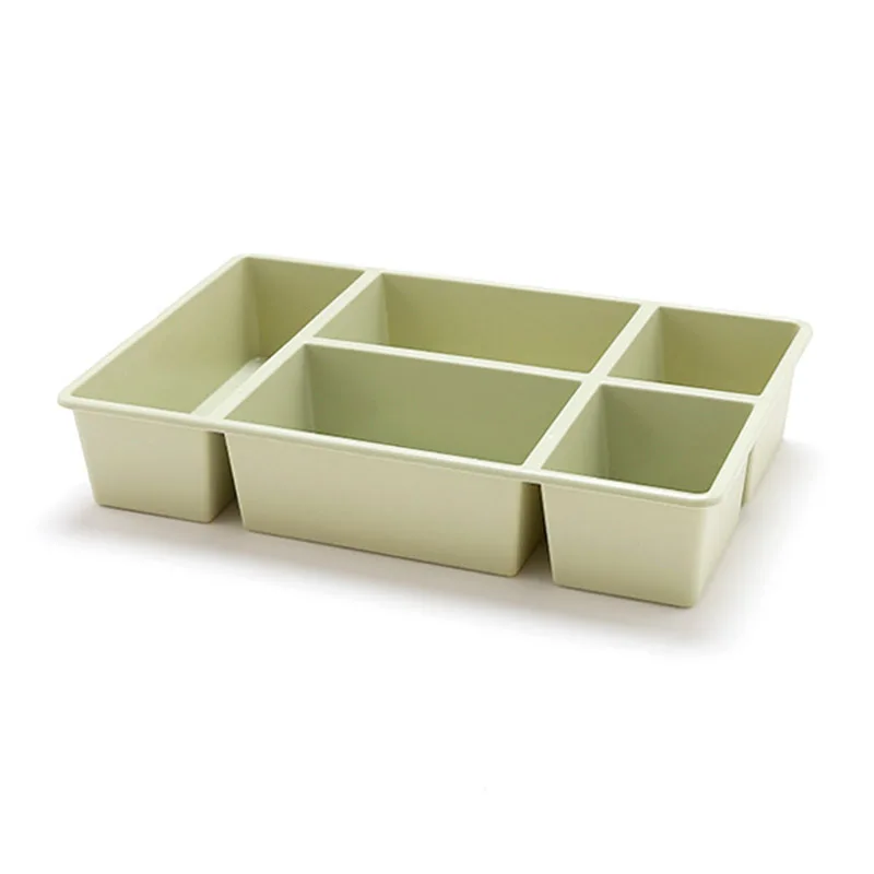 Горячий пластиковый органайзер для макияжа 5 решеток Настольная коробка