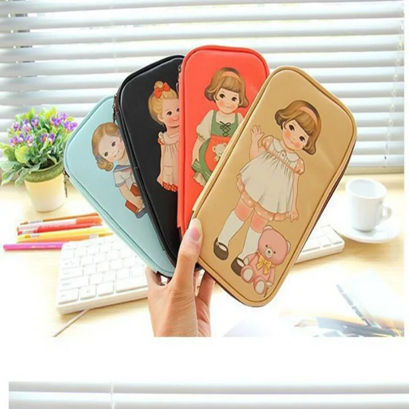 Чехол карандаш Yes Girl Cute Kawaii кожаная сумка 21 × 12 см отличный подарок для школы и