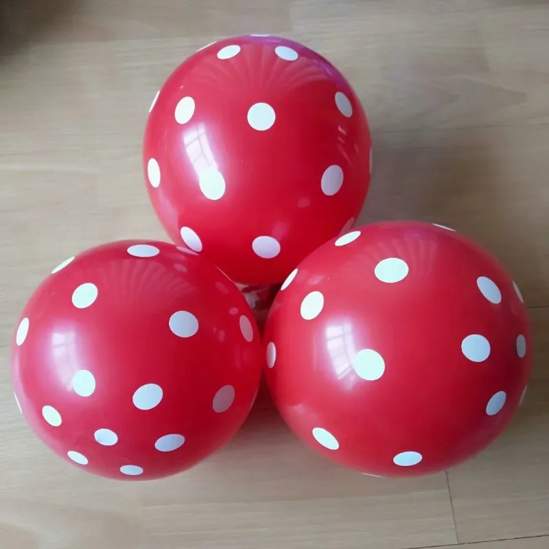

Christmas Balloons red 50pcs12 Inch Round Dot Latex Ballon Birthday Party Decorations Wedding Inflatable Ball Kids Toy