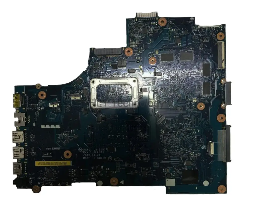 Материнская плата для ноутбука dell 3521 5521 LA 9101P VAW01 CN 077TP7 HM76 I7 процессор 100%