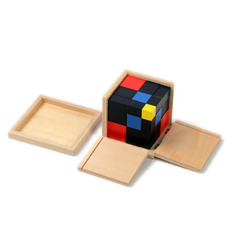 Детская игрушка Монтессори тринномиальный куб математика для дошкольного