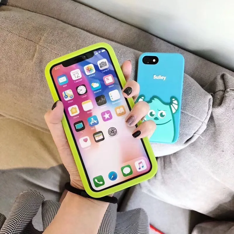 3D мультфильм Disneys милые Монстры университетский чехол Чехол для iPhone 6 S 7 8 Plus X XR XS MAX