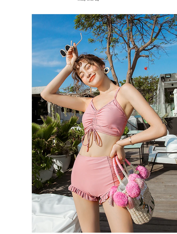 High Waist Swimsuit sexy bathing suit women Bikinis Swimwear Vintage High Neck Bikini Set Bathing Suits Swim Wear Biquini P