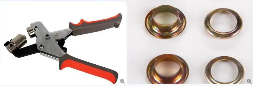 Портативный ручной Дырокол для ушей + 4 # серебряное Золотое железное ушко 500 набор