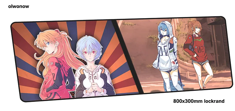 Evangelion Коврик для мыши 80x30 см Инди поп игровой коврик для мыши большой геймерский коврик эстетический игровой компьютерный стол padmouse коврики для игровой клавиатуры - Цвет: design 8