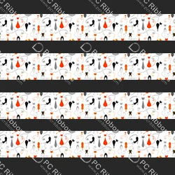 ribbon 4 Изготовленная на заказ лента с рисунком кота из мультфильма, 50 ярдов, подарочная упаковка, самодельные Луки, Рождественские Свадебные украшения, ленты - Цвет: ribbon 4