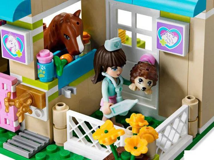 Construccion AMIGOS heartlake аэроклуба pet больницы ансамбль de Juguetes educativos los ladrillos Para Las ninas |