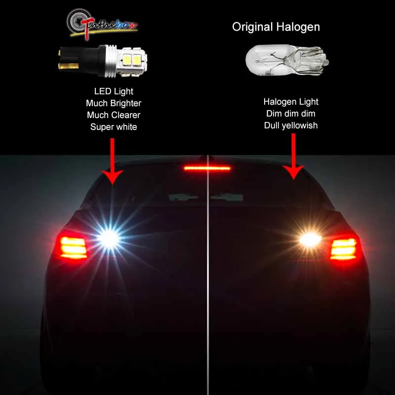 

Gtinthebox T10 W5W led 194 168 LED Canbus OBC LED Car Parking Side License Plate Bulb Interior Reading Lamp Wedge Dome 12V White