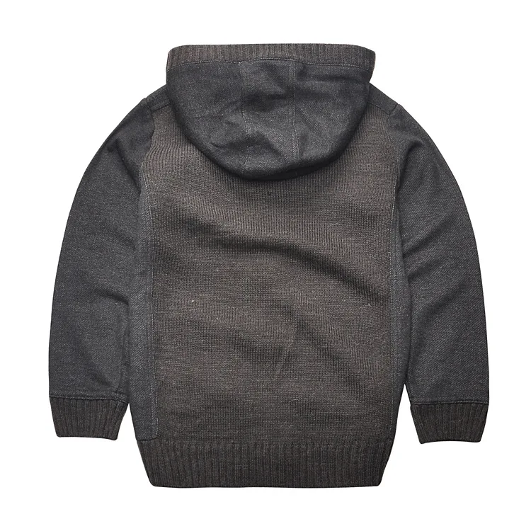 New Baby Long sleeve knit hooded cardigan Sweater Boys Pure color soft sweater coat wholesale | Тематическая одежда и