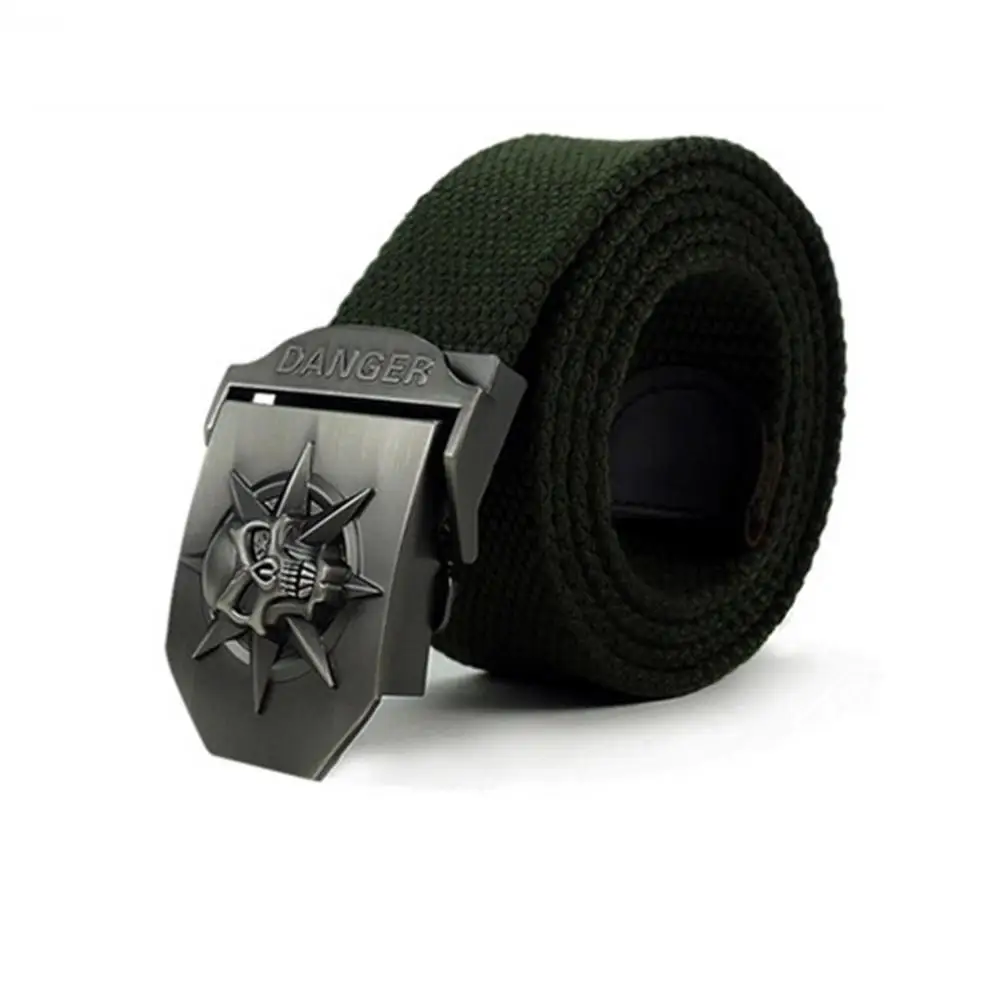 army Green Утолщенная парусиновая тактическая на ремень мужской армейский тактический пояс Модная одежда для собак военной расцветки на охоту спортивный пояс - Цвет: army Green