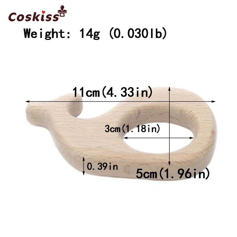 Деревянный Прорезыватель для зубов в машине черепахи Кита Натуральная Детская