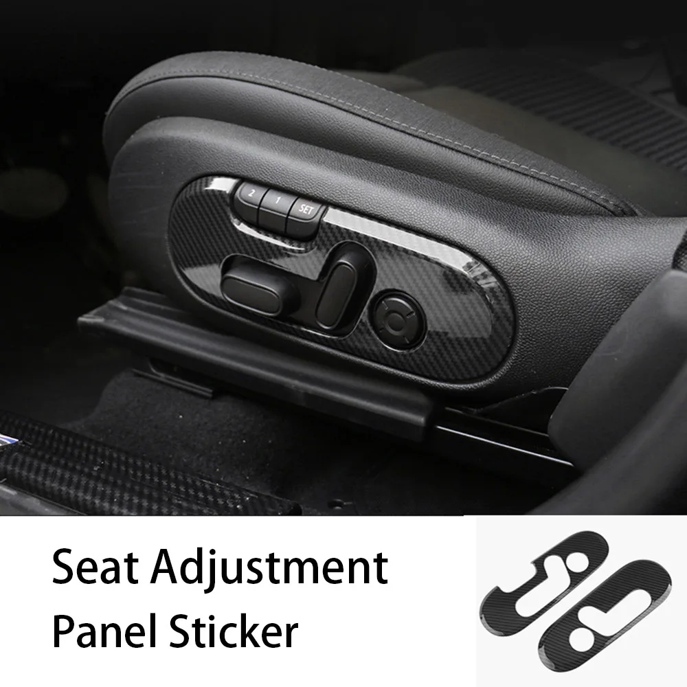 Seat Panel Sticker Декор интерьера углеродное волокно рулевое колесо наклейка крышка рог панель центральная консоль подъемника корпус для мини CooperF60 аксессуары - Название цвета: Seat Panel Sticker