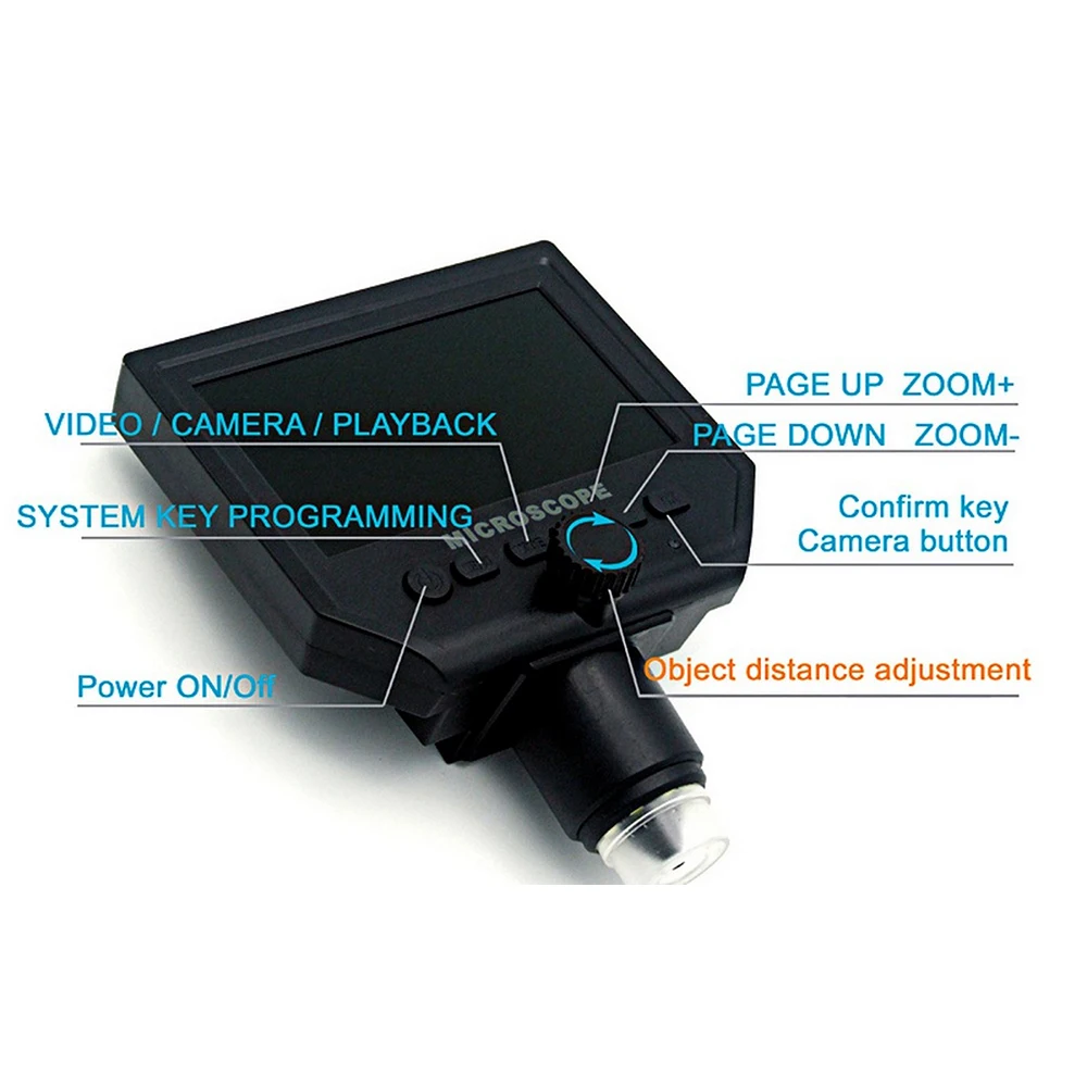 4 3 дюймовый HD Беспроводной Цифровой Микроскоп 1 600X USB видео микроскоп ЖК экран